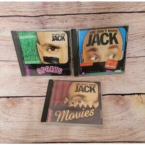 You Dont Know Jack Trivia Games TV Sports Movies For Windows PC Win 95 Lot of 3
